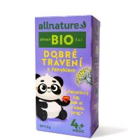 Allnature BIO Dětský čaj Dobré trávení s fenyklem  20x1,5 g