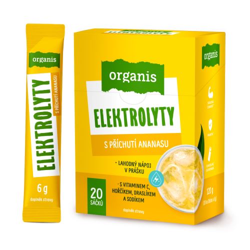 Organis Elektrolyty Ananas Sticks 20 x 6 g