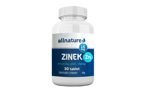 Allnature Zinc 15 mg 30 tbl.
