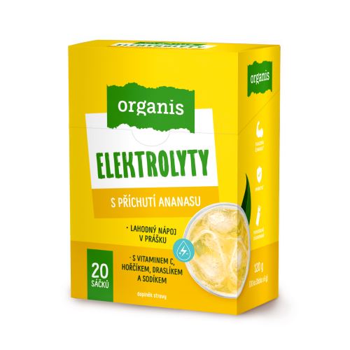 Organis Elektrolyty Ananas Sticks 20 x 6 g (1)