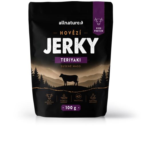 Allnature Hovězí Jerky Teriyaki 100 g