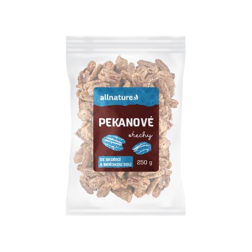 Allnature Pekanové ořechy se skořicí a mořskou solí 250 g