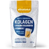 Allnature Collagen with hyaluronic acid and vitamin C - orange flavor 100 g