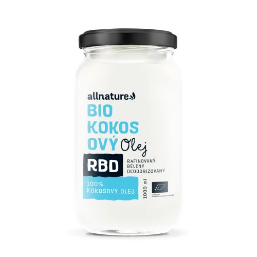 Allnature RBD Coconut oil BIO - unscented 1000 ml