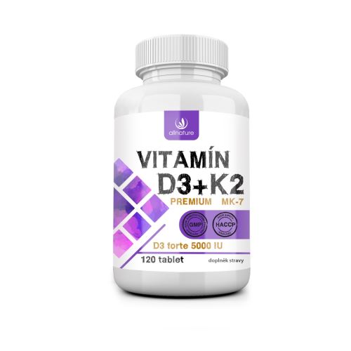 Allnature Vitamin D3 + K2 Premium 120 tabs