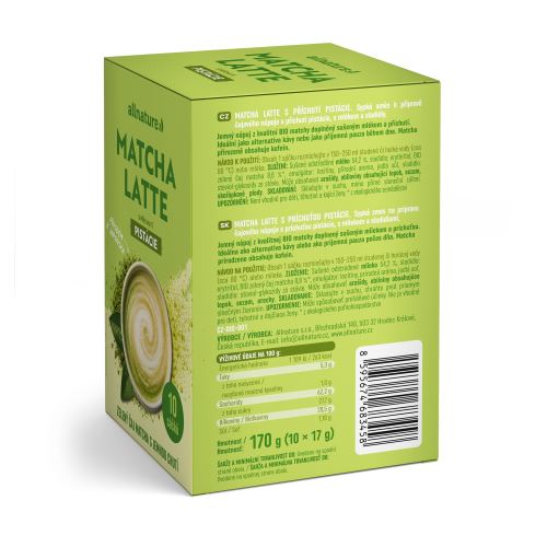 Allnature Matcha Latte Pistácie 10 x 17 g (1)