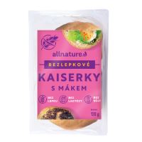 Gluten-free kaiser roll with poppy seeds 2x60g