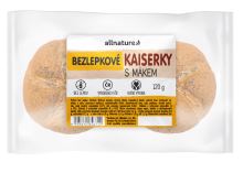 Allnature Gluten-free buns with poppy seeds 120 g