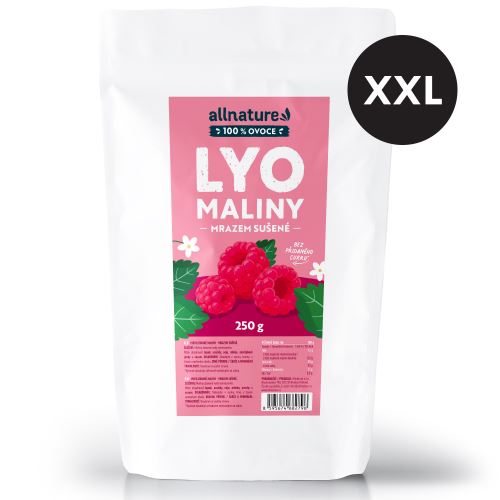Allnature Maliny sušené mrazem XXL 250 g