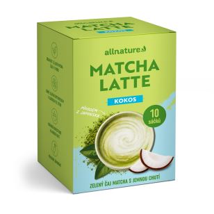 Allnature Matcha Latte Kokos 10 x 17 g