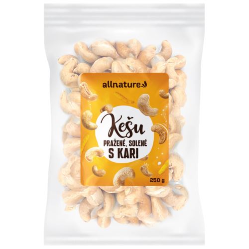 Allnature Cashew nuts roasted salted with curry 250 g