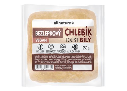 Allnature Gluten-free light toast bread 250 g