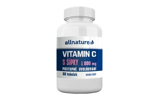 Allnature Vitamin C s šípky s postupným uvolňováním 1000 mg 60 tbl.