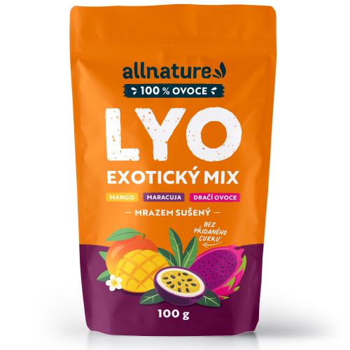 Allnature LYO EXOTICKÝ MIX - mango, maracuja, dračí ovoce 100 g