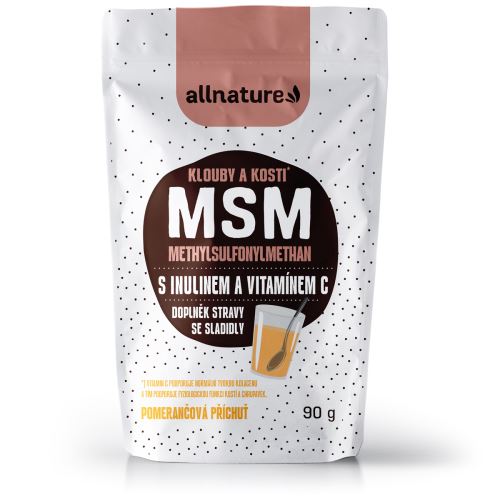 Allnature MSM with inulin and vitamin C - orange flavor 90 g