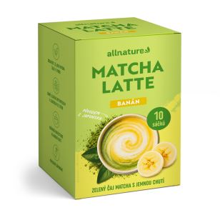 Allnature Matcha Latte Banán 10 x 20 g