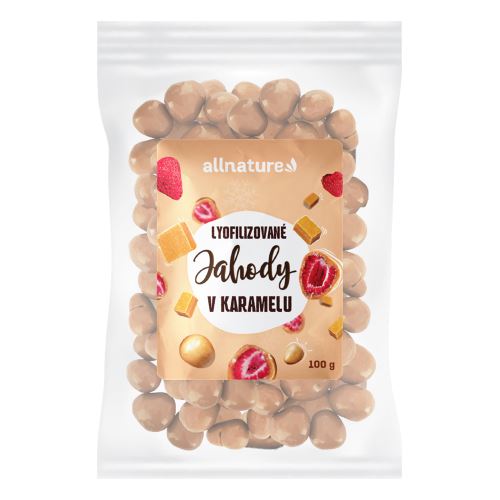 Allnature Freeze-dried strawberries in caramel 100 g