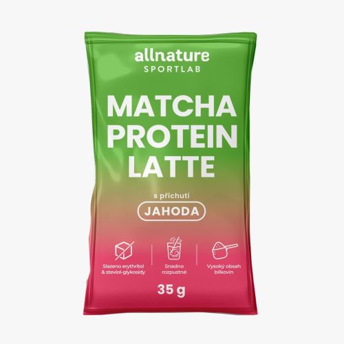 Allnature Sportlab Protein Matcha Latte Jahoda 35 g