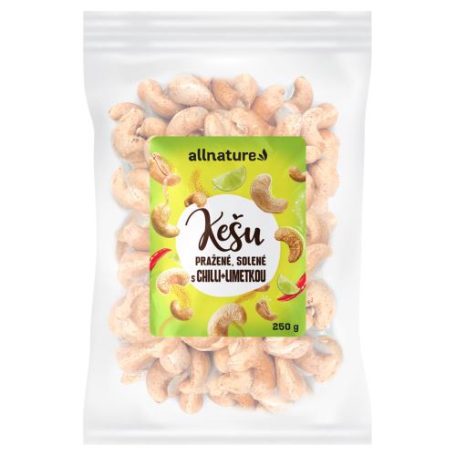 Allnature Cashew nuts roasted salted with chilli and lime 250 g