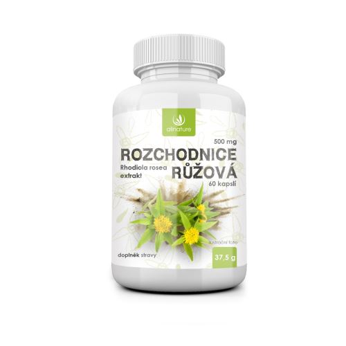 Allnature Rhodiola Rosea 500 mg 60 cps.