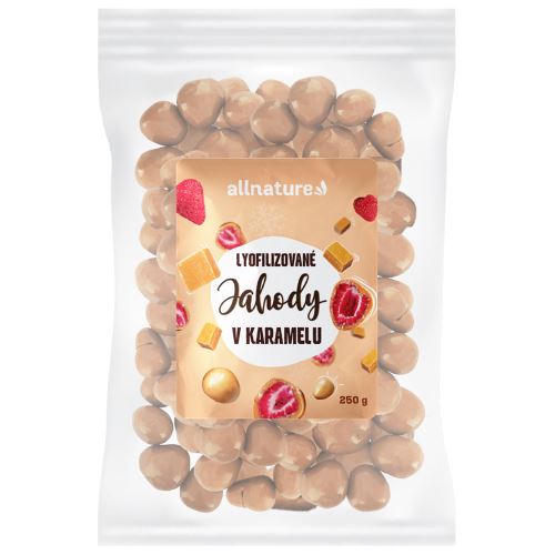 Allnature Freeze-dried strawberries in caramel 250 g