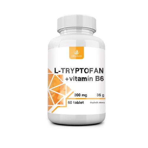 Allnature L-tryptofan + vitamín B6 200 mg 60 tbl.
