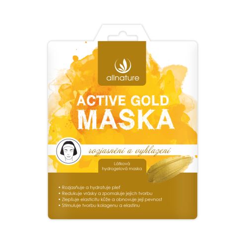 Allnature Maska Active Gold rozjasnění a vyhlazení 25 g