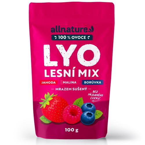 Allnature LYO LESNÍ MIX - jahoda, malina, borůvka 100 g (1)