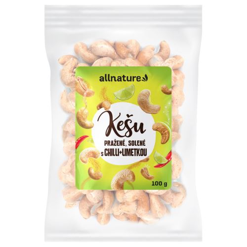 Allnature Cashew nuts roasted salted with chilli and lime 100 g