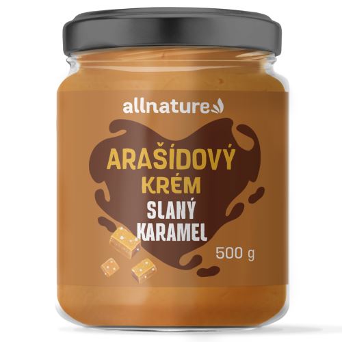 Allnature Arašídový krém - slaný karamel 500 g
