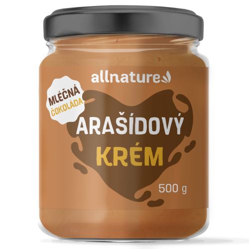 Allnature Arašídový krém s mléčnou čokoládou 500 g