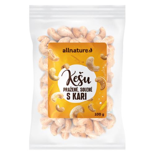 Allnature Cashew nuts roasted salted with curry 100 g