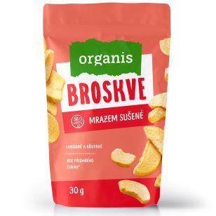 Organis Broskve sušené mrazem 30 g