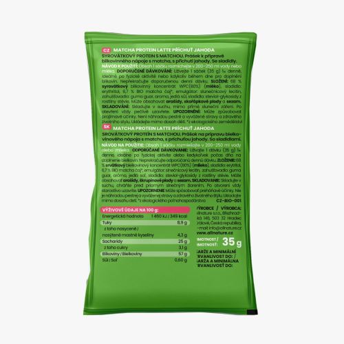 Allnature Sportlab Protein Matcha Latte Jahoda 35 g (1)