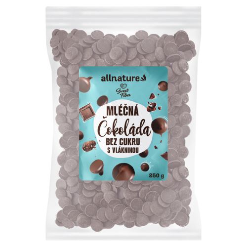 Allnature Sugar-free milk chocolate with fiber 250 g