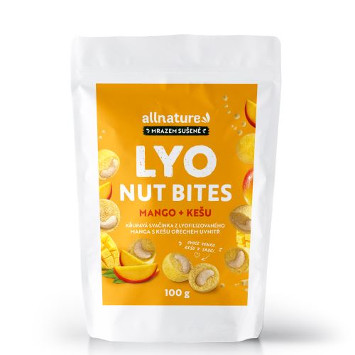 Allnature LYO NUT BITES Mango + Kešu 100 g