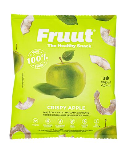 Fruut Sušené jablečné křupavé plátky (zelené jablko) 20 g