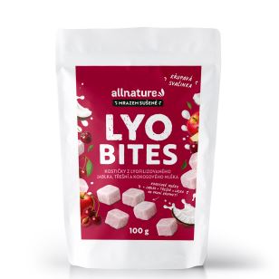 Allnature LYO BITES Jablko s třešní 100 g