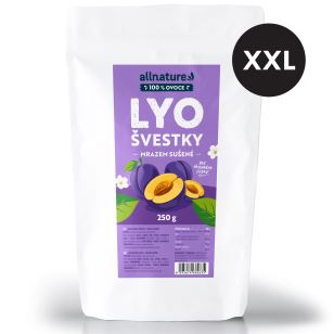 Allnature Švestky sušené mrazem XXL 250 g
